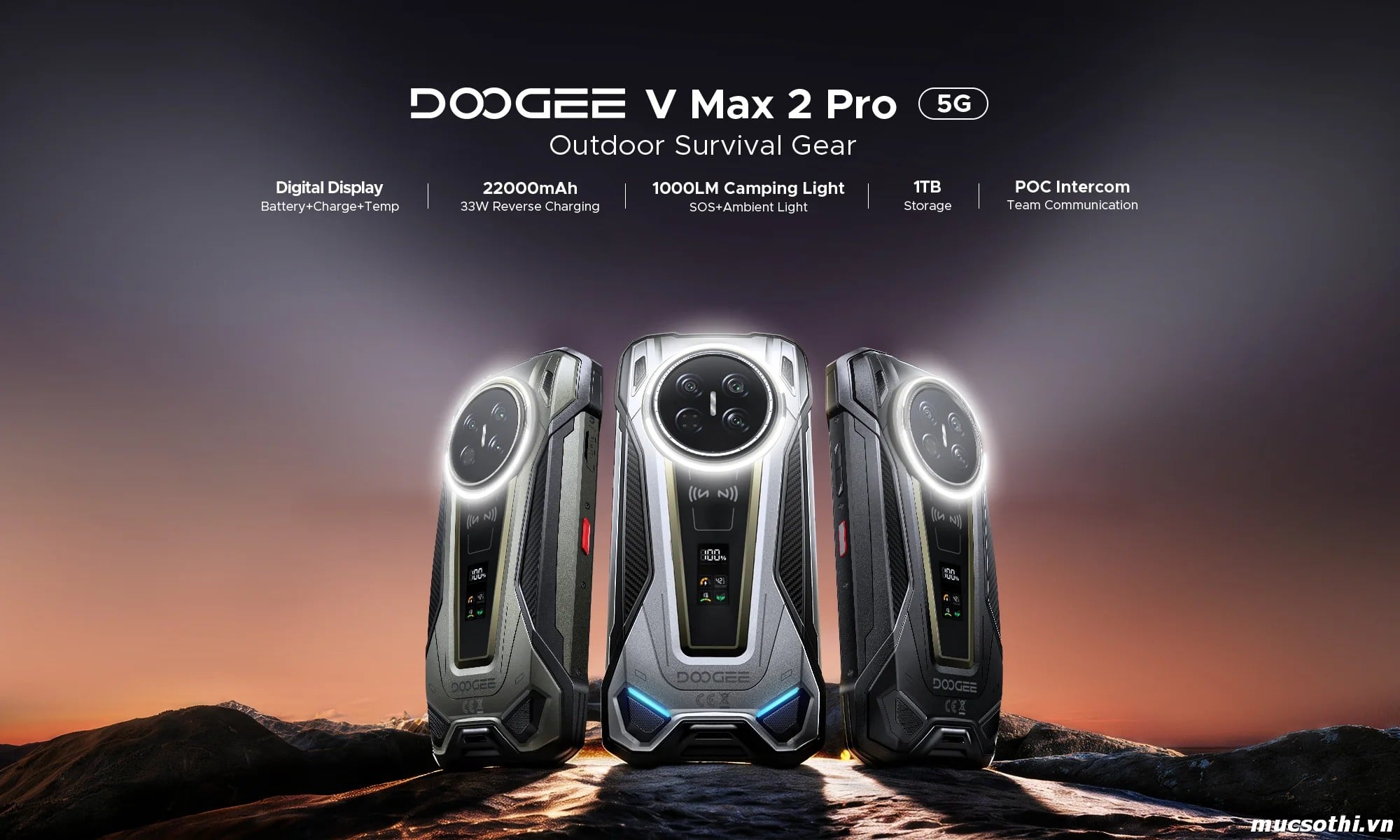 Mục sở thị Vmax 2Pro chính hãng Doogee đang được bán Giá Tốt + Khuyến mãi hấp dẫn tại Siêu Bền Pin Khủng - 09175.09195