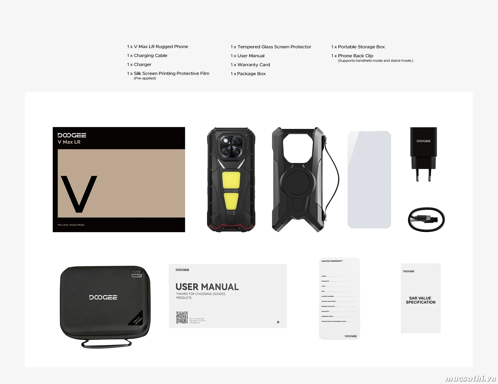 Smartphone Sờ To - Bán lẻ giá sỉ online giá tốt điện thoại Doogee Vmax LR 5G chính hãng - 09175.09195