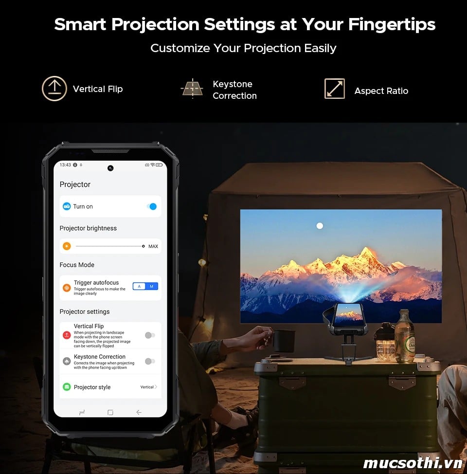 Smartphone Sờ To - Bán lẻ giá sỉ online giá tốt điện thoại máy chiếu Doogee Vmax Play 5G chính hãng - 09175.09195