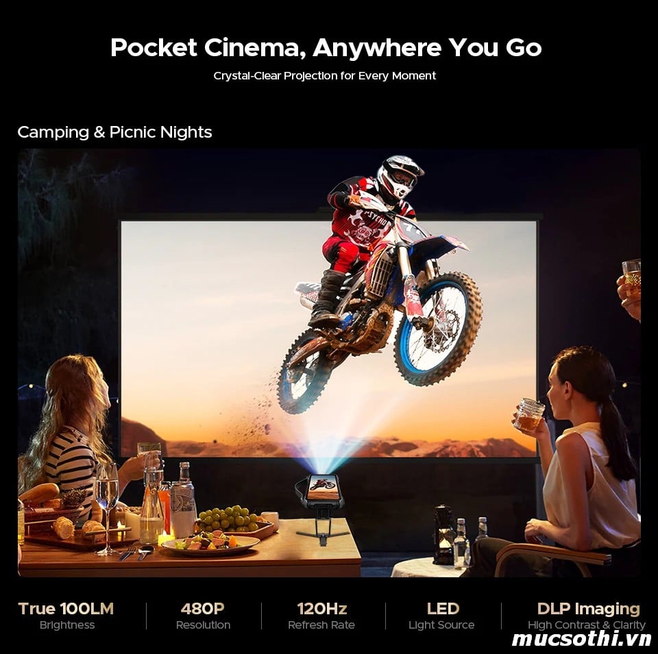 Smartphone Sờ To - Bán lẻ giá sỉ online giá tốt điện thoại máy chiếu Projector Doogee Vmax Play 5G chính hãng - 09175.09195