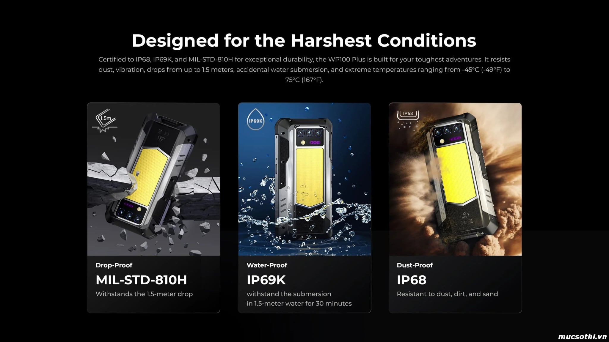 Mục sở thị giới thiệu smartphone Oukitel WP100 Plus siêu bền pin 33000mAh tích hợp đèn Camping 1200Lumens - 09175.09195