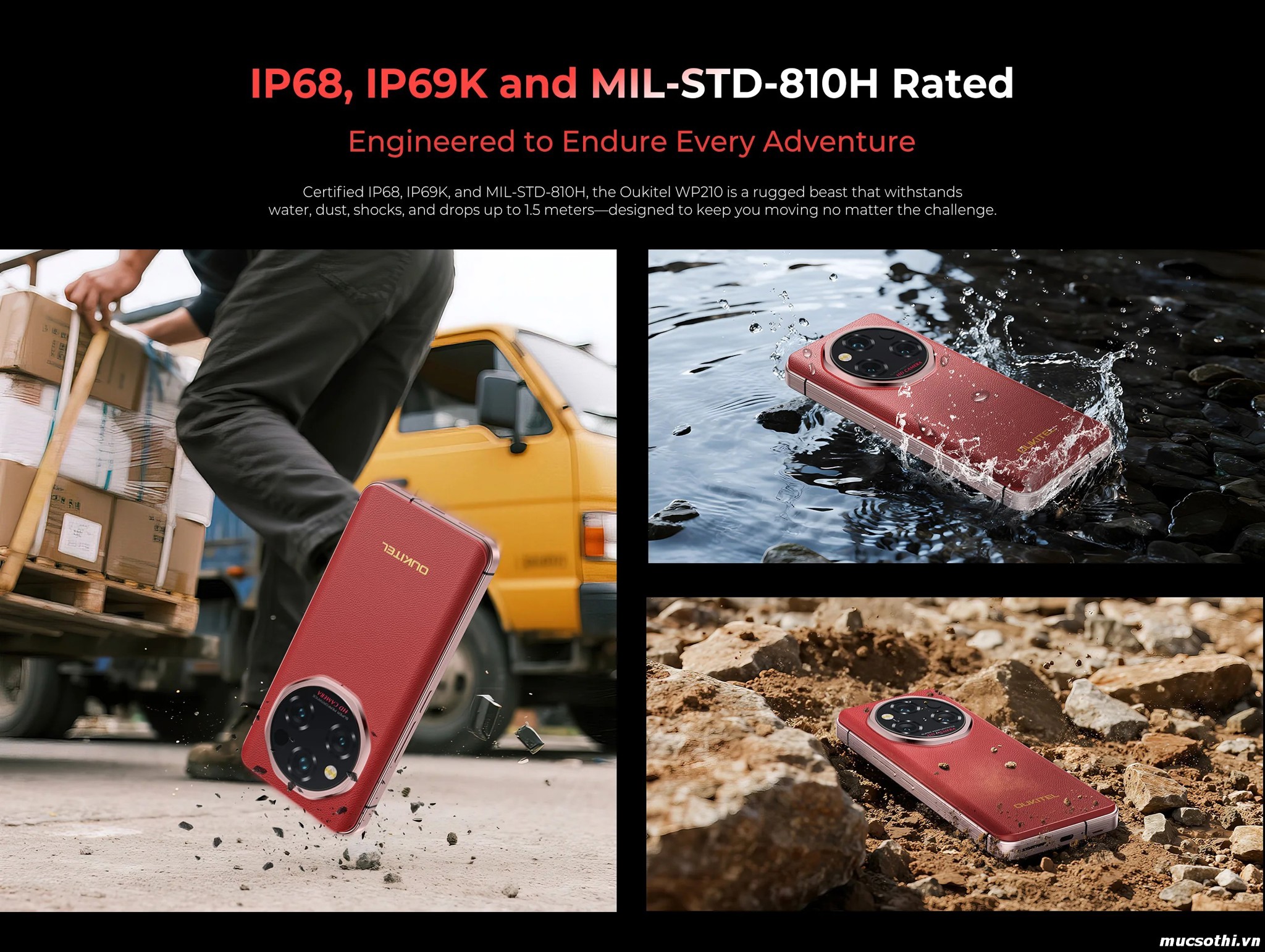 Smartphone Sờ To - Bán lẻ giá sỉ online giá tốt điện thoại Oukitel WP210 5G chính hãng - 09175.09195