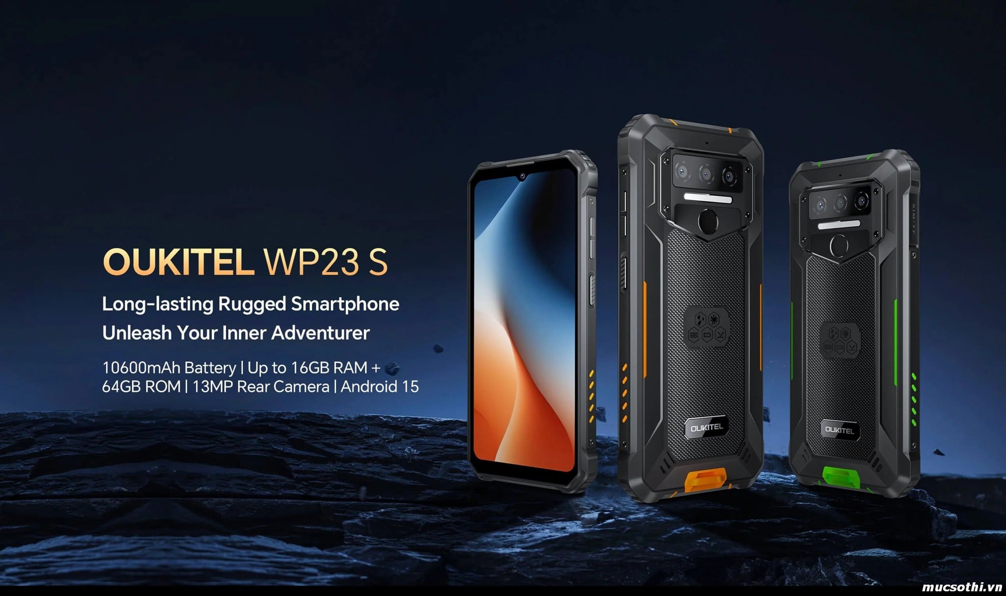 Mục sở thị WP23s chính hãng Oukitel đang được bán Giá Tốt + Khuyến mãi hấp dẫn tại Siêu Bền Pin Khủng - 09175.09195