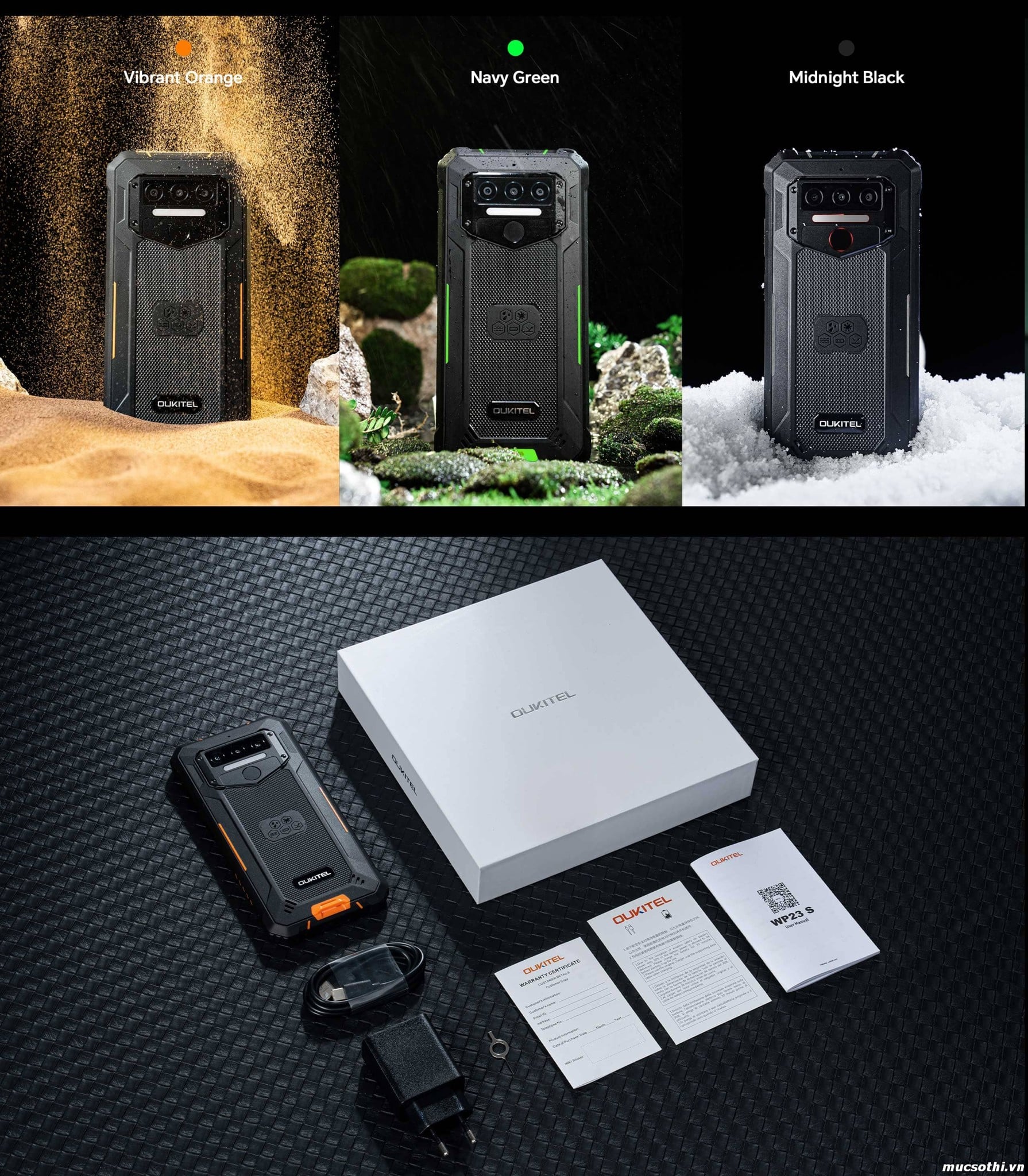 Mục sở thị WP23s chính hãng Oukitel đang được bán Giá Tốt + Khuyến mãi hấp dẫn tại Siêu Bền Pin Khủng - 09175.09195