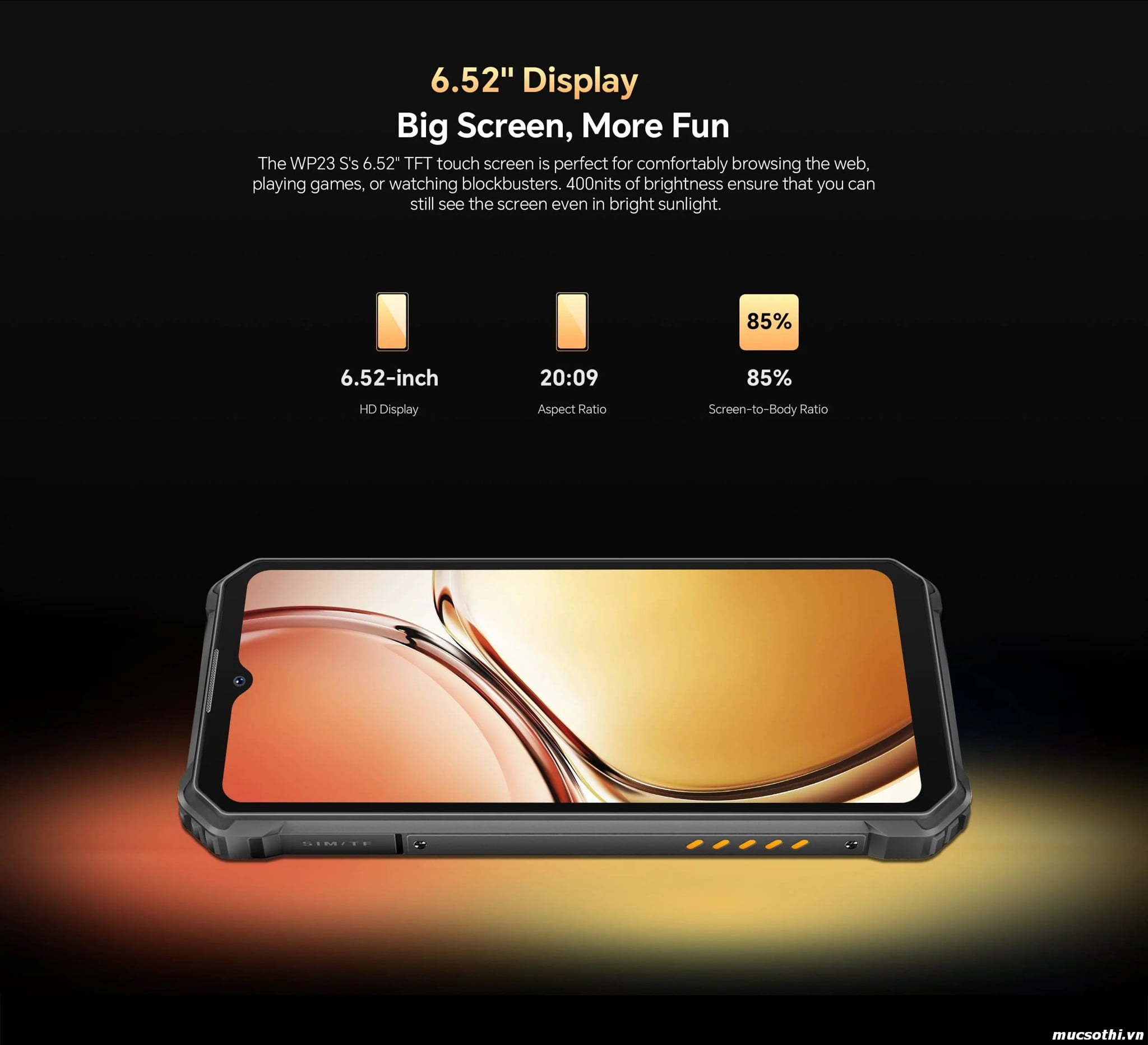 Mục sở thị WP23s chính hãng Oukitel đang được bán Giá Tốt + Khuyến mãi hấp dẫn tại Siêu Bền Pin Khủng - 09175.09195