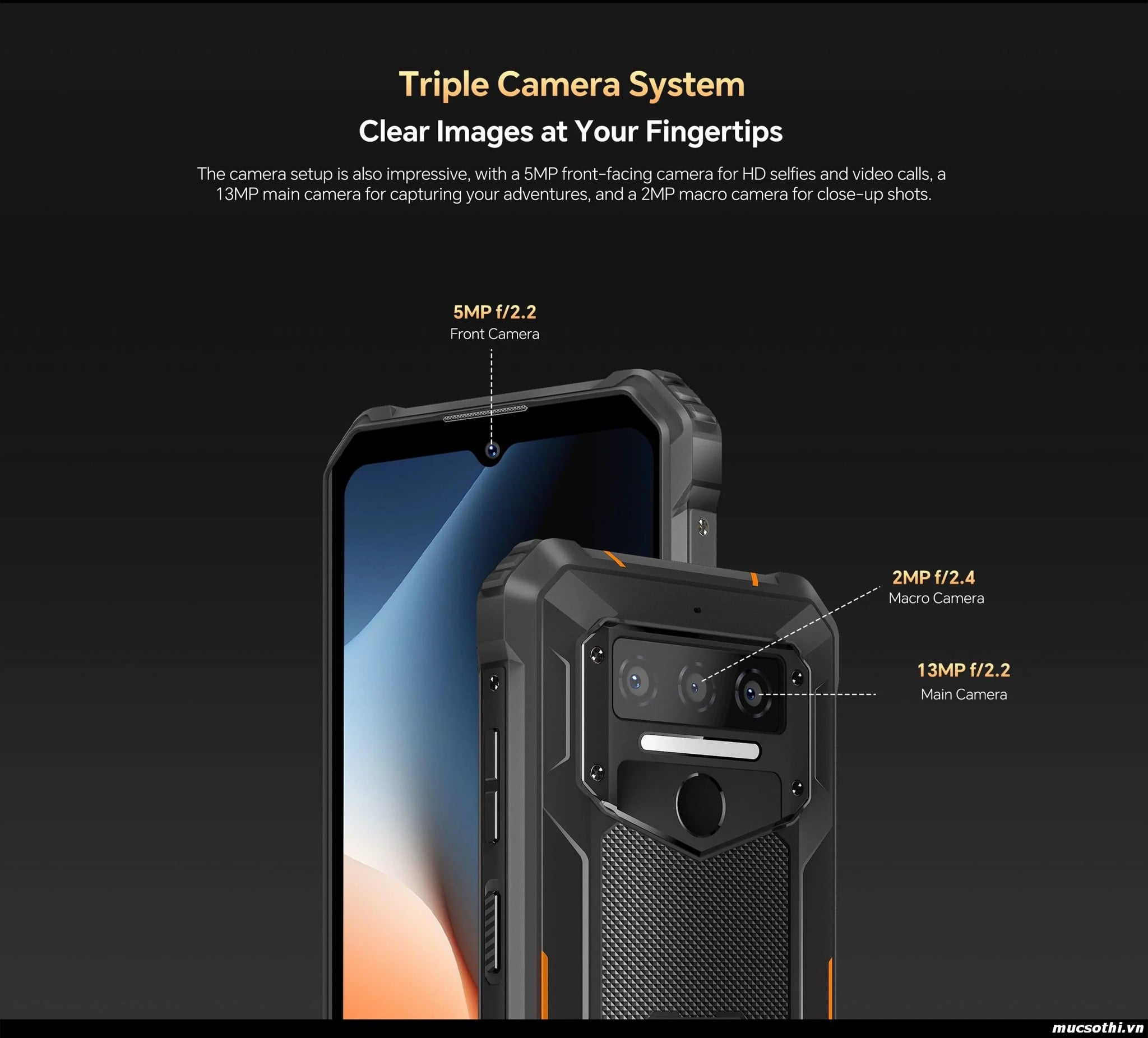 Mục sở thị WP23s chính hãng Oukitel đang được bán Giá Tốt + Khuyến mãi hấp dẫn tại Siêu Bền Pin Khủng - 09175.09195