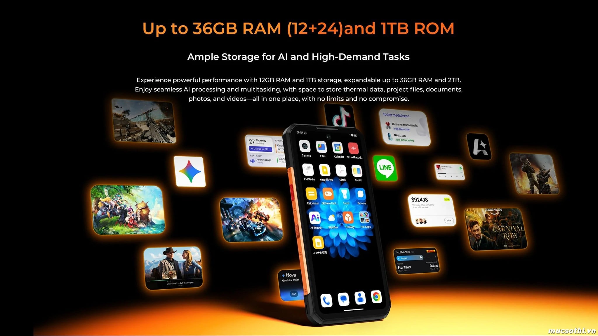 Mục sở thị WP500 (5G) chính hãng OUKITEL đang được bán Giá Tốt + Khuyến mãi hấp dẫn tại Siêu Bền Pin Khủng - 09175.09195