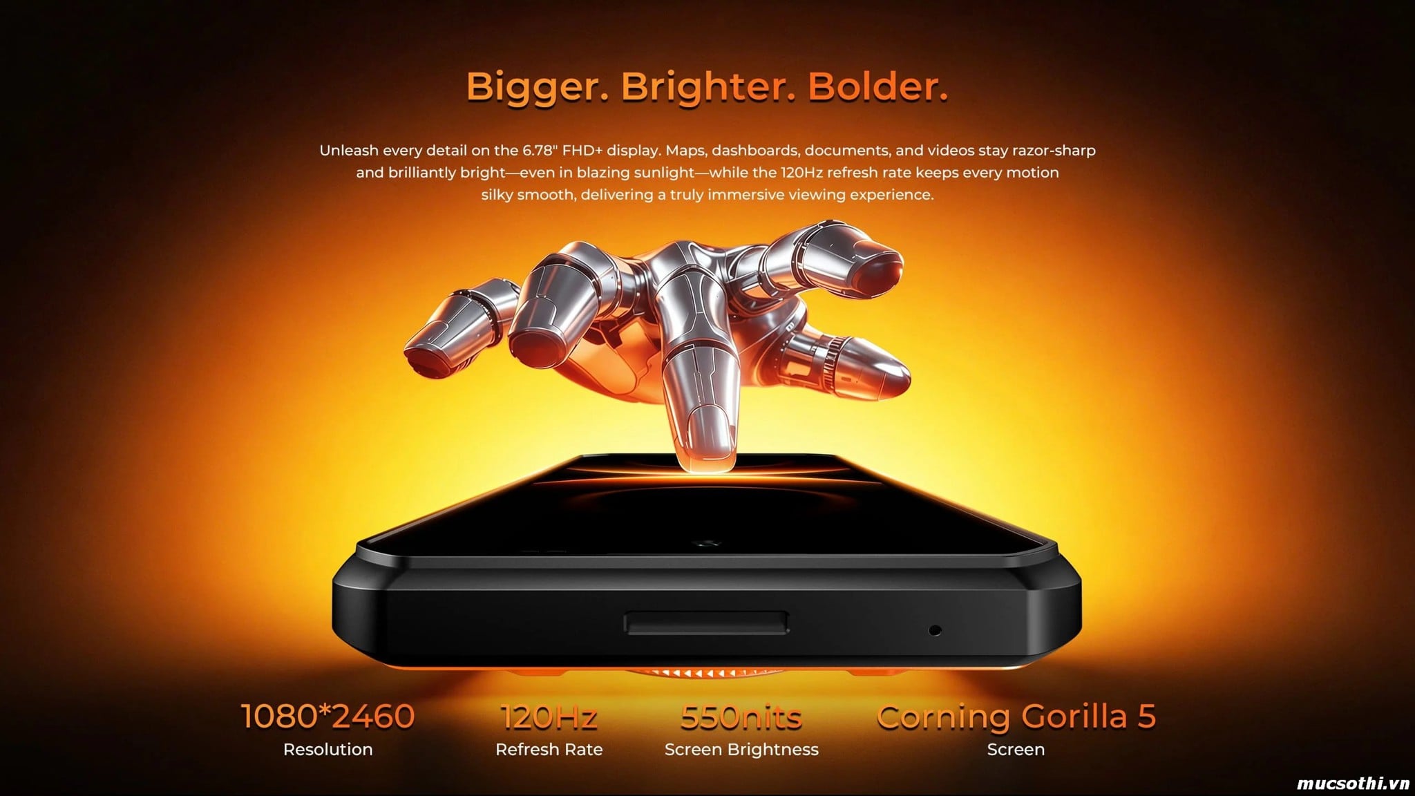 Mục sở thị WP500 (5G) chính hãng OUKITEL đang được bán Giá Tốt + Khuyến mãi hấp dẫn tại Siêu Bền Pin Khủng - 09175.09195