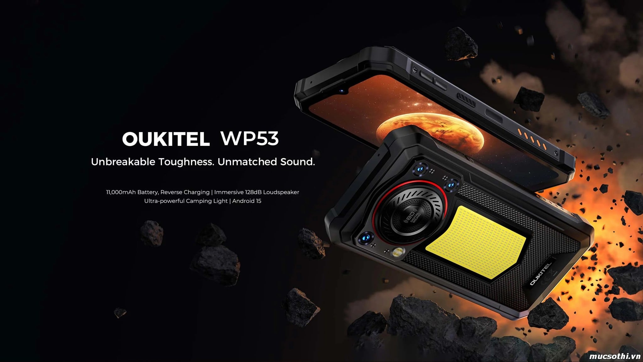 Mục sở thị WP53 chính hãng Oukitel đang được bán Giá Tốt + Khuyến mãi hấp dẫn tại Siêu Bền Pin Khủng - 09175.09195