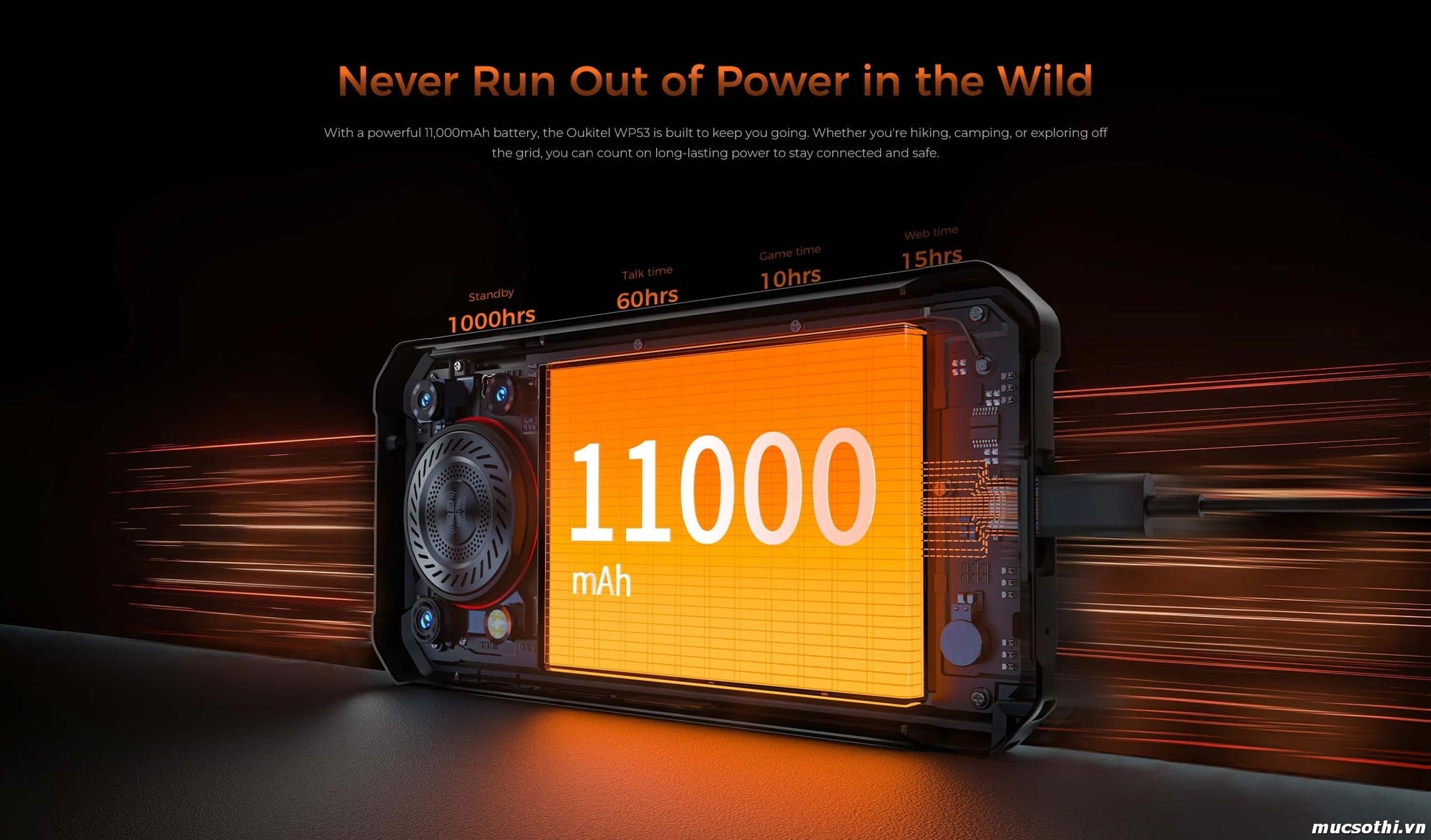 Mục sở thị WP53 chính hãng Oukitel đang được bán Giá Tốt + Khuyến mãi hấp dẫn tại Siêu Bền Pin Khủng - 09175.09195