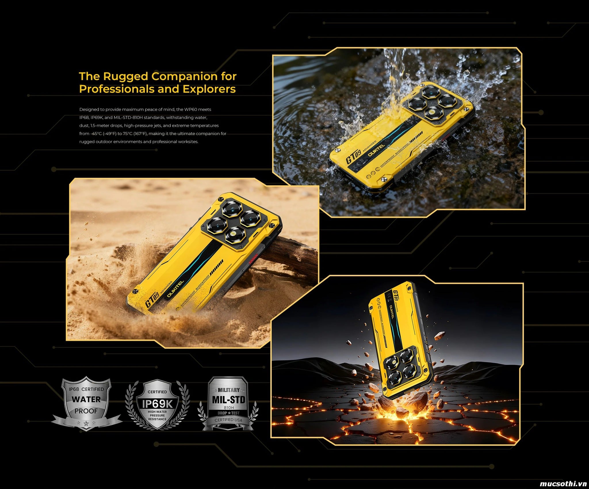 Smartphone Sờ To - Bán lẻ giá sỉ online giá tốt điện thoại Oukitel WP60 5G chính hãng - 09175.09195