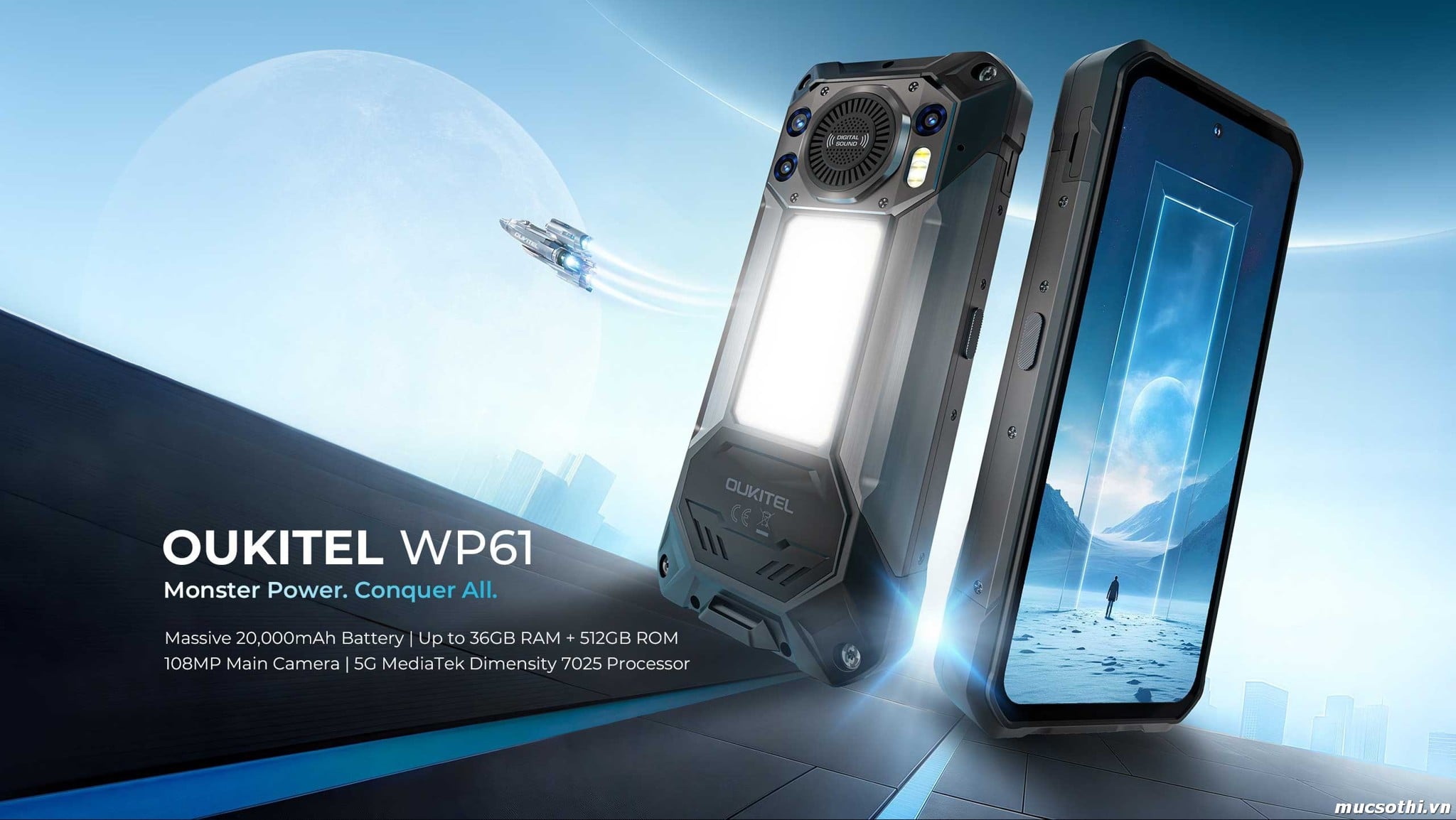 Mục sở thị WP61 (5G) chính hãng Oukitel đang được bán Giá Tốt + Khuyến mãi hấp dẫn tại Siêu Bền Pin Khủng - 09175.09195