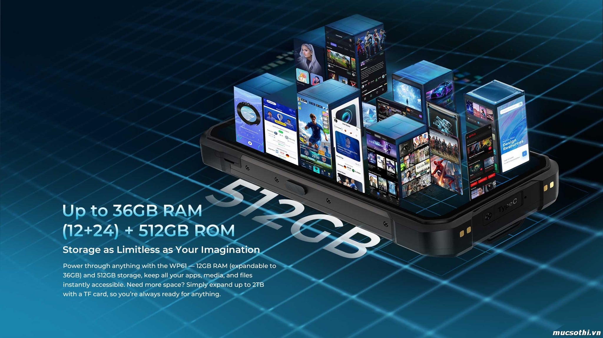 Mục sở thị WP61 (5G) chính hãng Oukitel đang được bán Giá Tốt + Khuyến mãi hấp dẫn tại Siêu Bền Pin Khủng - 09175.09195