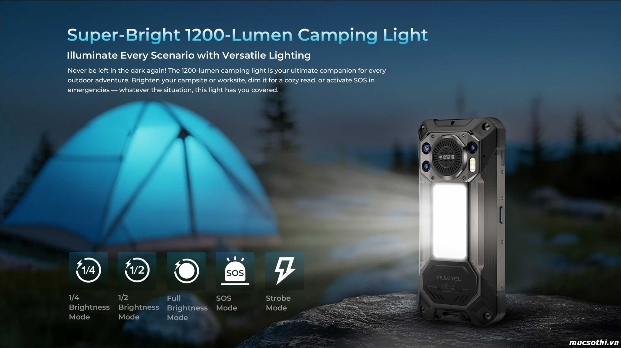 Mục sở thị WP61 (5G) chính hãng Oukitel đang được bán Giá Tốt + Khuyến mãi hấp dẫn tại Siêu Bền Pin Khủng - 09175.09195