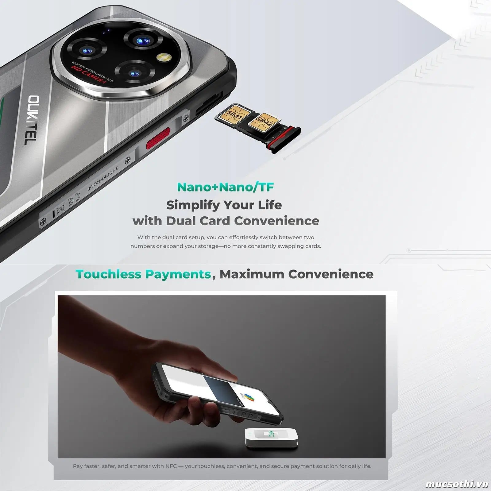 Smartphone Sờ To - Bán lẻ giá sỉ online giá tốt điện thoại Oukitel WP62 5G chính hãng - 09175.09195