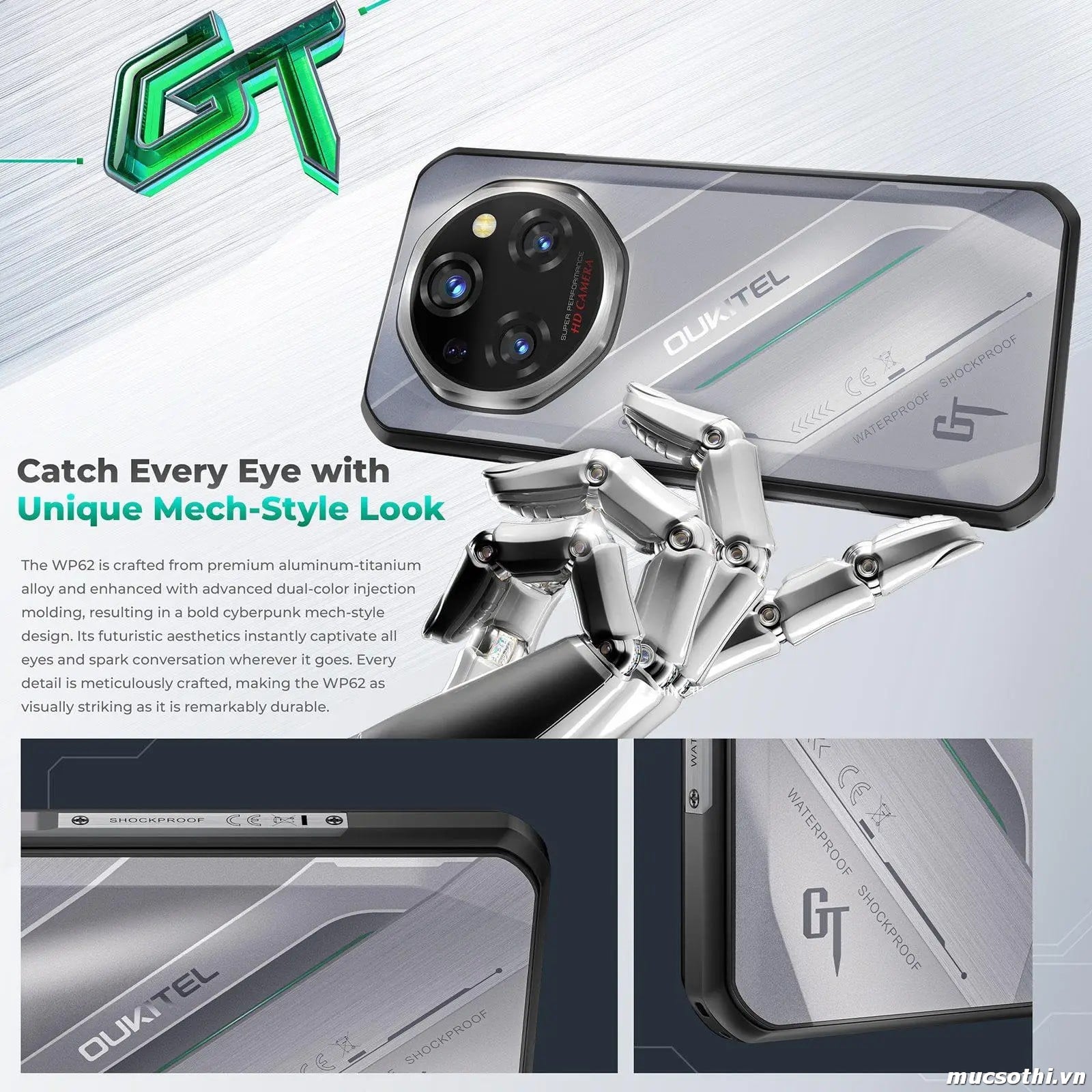 Smartphone Sờ To - Bán lẻ giá sỉ online giá tốt điện thoại Oukitel WP62 5G chính hãng - 09175.09195