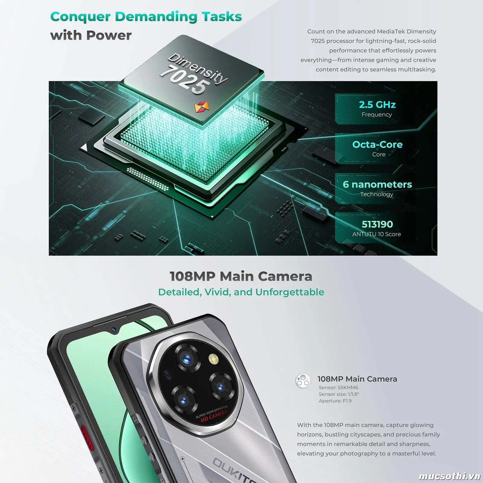 Smartphone Sờ To - Bán lẻ giá sỉ online giá tốt điện thoại Oukitel WP62 5G chính hãng - 09175.09195