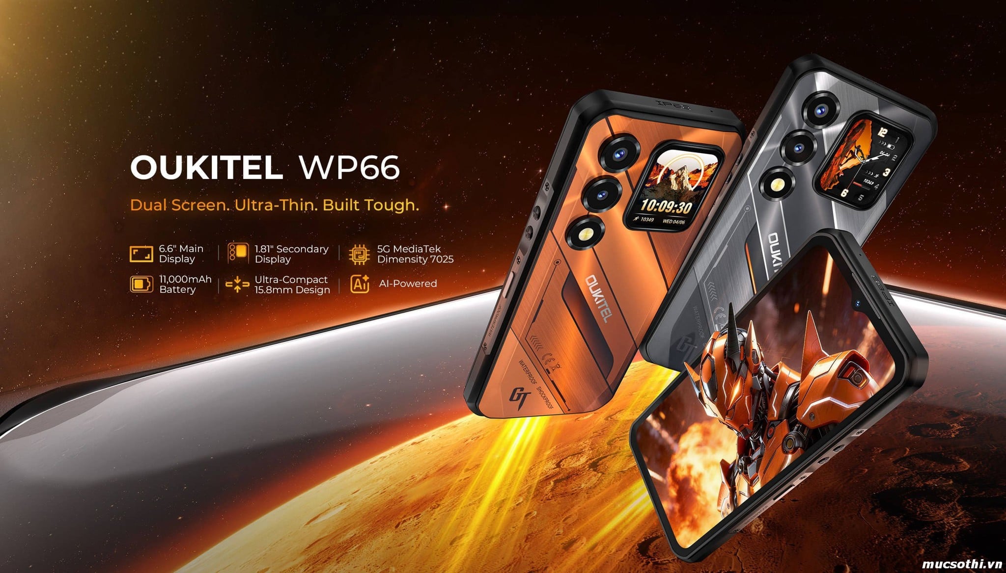 Mục sở thị WP66 chính hãng Oukitel đang được bán Giá Tốt + Khuyến mãi hấp dẫn tại Siêu Bền Pin Khủng - 09175.09195