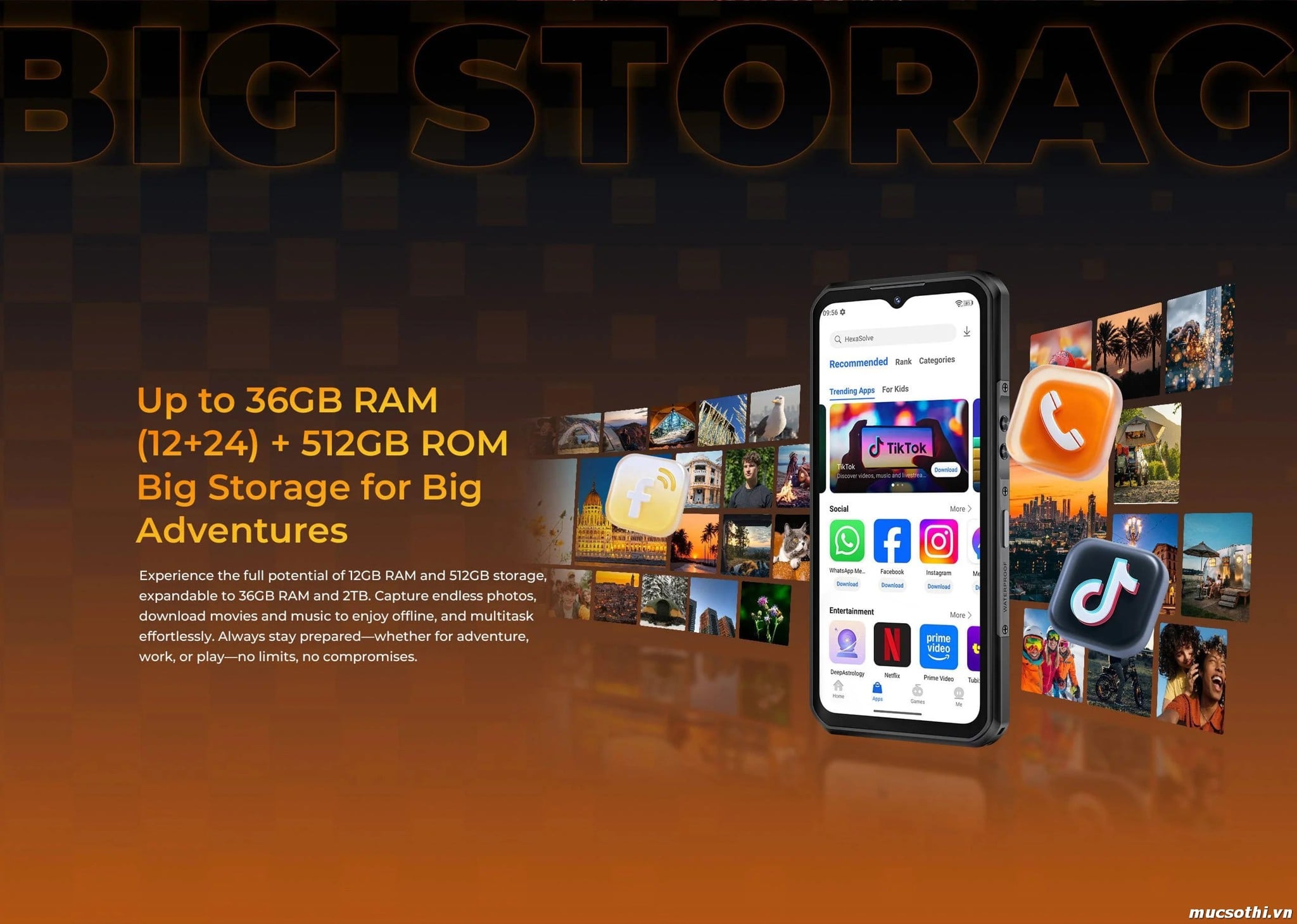 Mục sở thị WP66 chính hãng Oukitel đang được bán Giá Tốt + Khuyến mãi hấp dẫn tại Siêu Bền Pin Khủng - 09175.09195