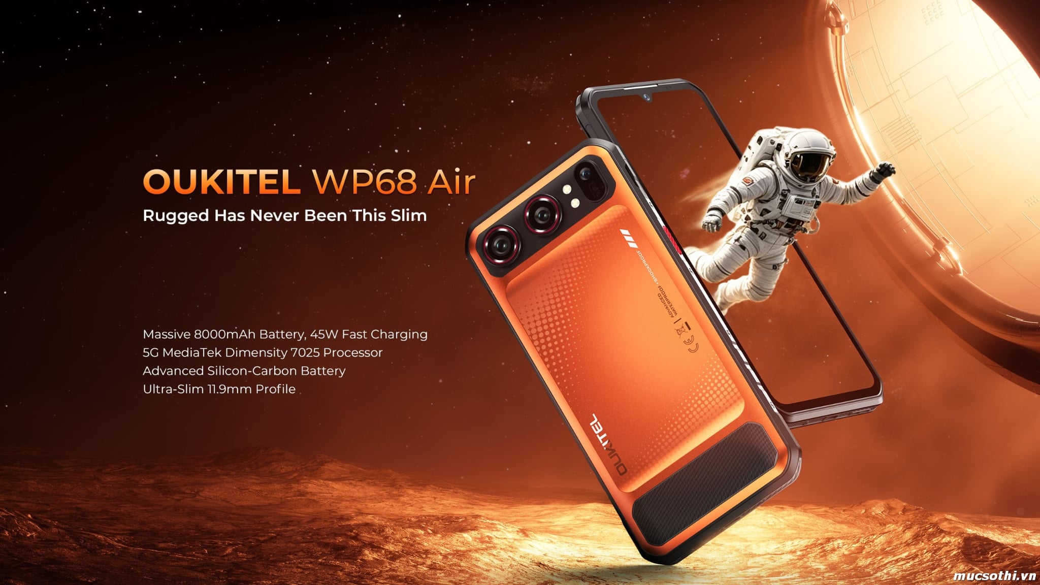 Mục sở thị giới thiệu smartphone WP68 Pro bền siêu mỏng pin khủng chính hãng Oukitel giá tốt - 09175.09195