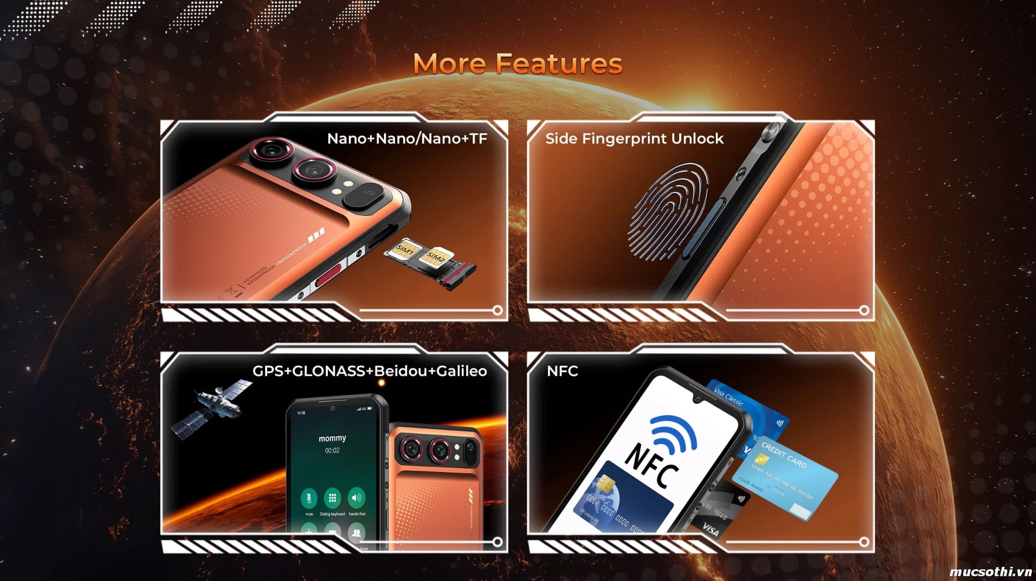 Mục sở thị smartphone WP68 Pro bền siêu mỏng pin khủng chính hãng Oukitel giá tốt - 09175.09195