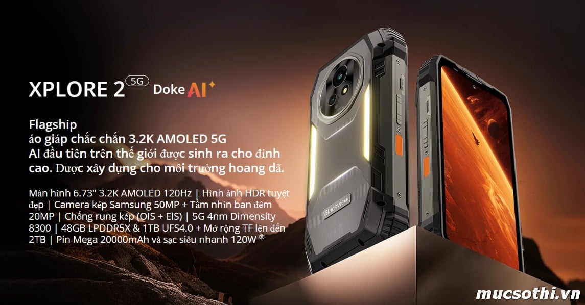 Smartphone Sờ To - Bán lẻ giá sỉ online giá tốt điện thoại Blackview Xplore 2 5G chính hãng - 09175.09195