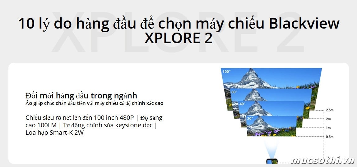 Smartphone Sờ To - Bán lẻ giá sỉ online giá tốt điện thoại máy chiếu Blackview Xplore2 Projector 5G chính hãng - 09175.09195