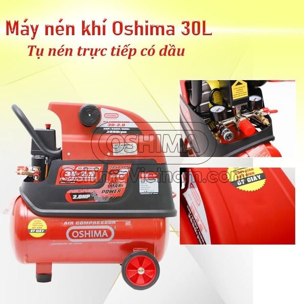 Máy nén khí Oshima 30l có dầu