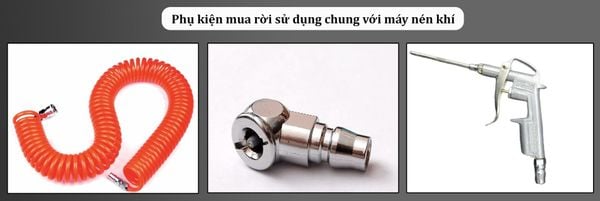 Linh kiện ngoài sử dụng với máy nén khí Oshima 30L có dầu
