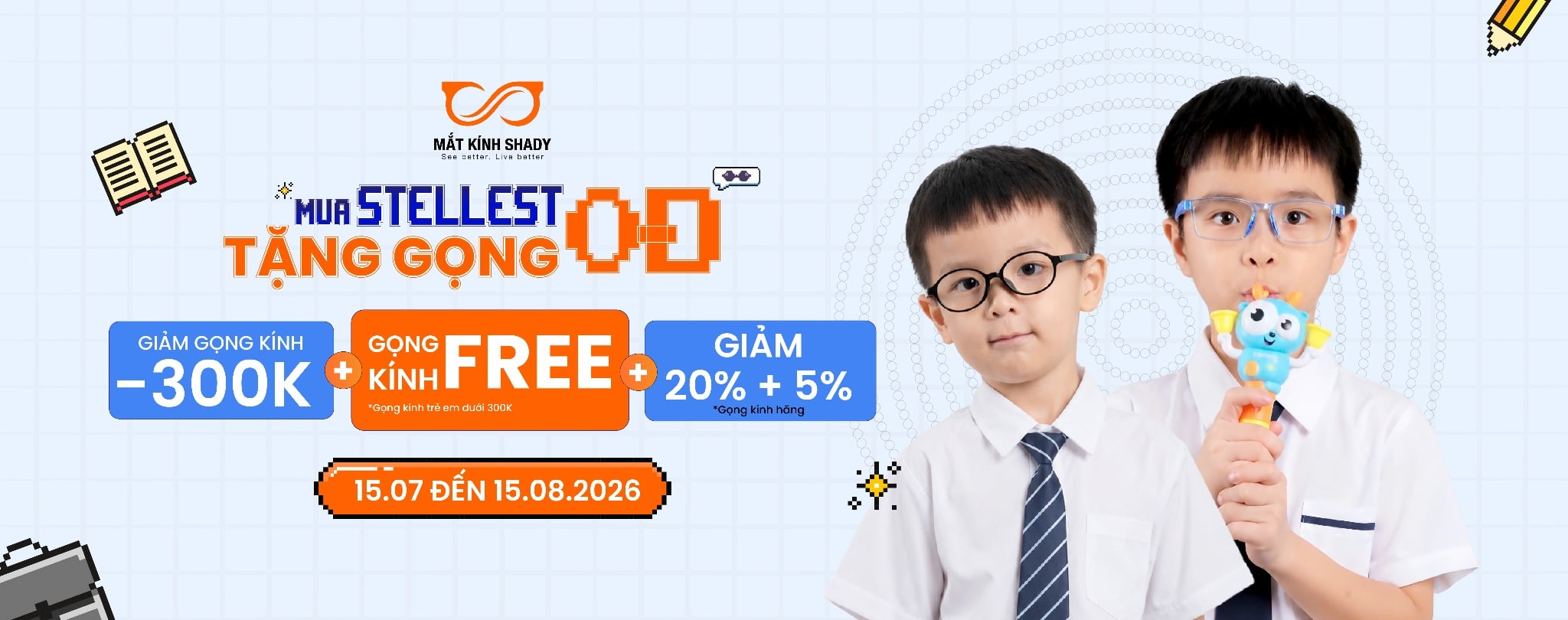 Mua Stellest - Tặng Gọng 0Đ: Bảo Vệ Thị Lực Toàn Diện Cho Bé