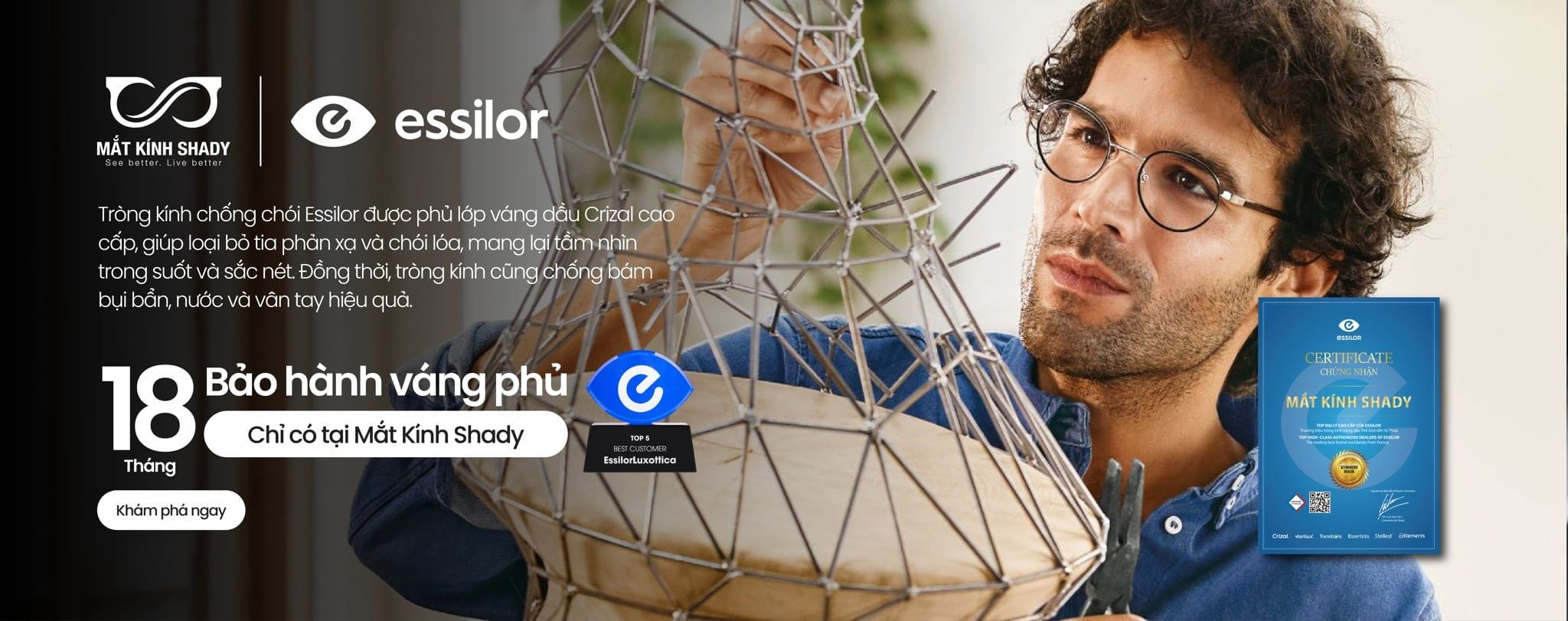 Tròng Kính Chống Chói Essilor | Cập Nhật Bảng Giá 2026