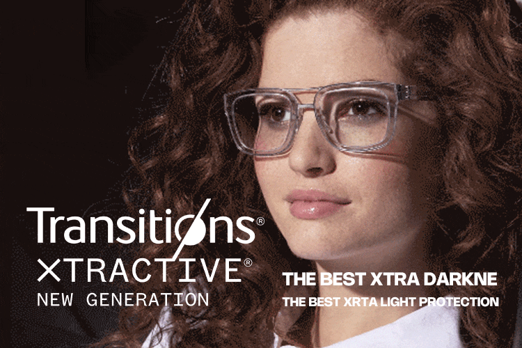 Tròng Kính Kỹ Thuật Số Single Vision Đổi Màu Transitions XTRActive Polarized Crizal Rock SV360 Essilor