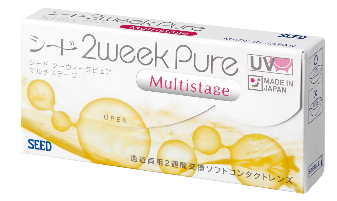 Kính Áp Tròng Trong Suốt SEED 2weekPure UP Multistage (2 Tuần)