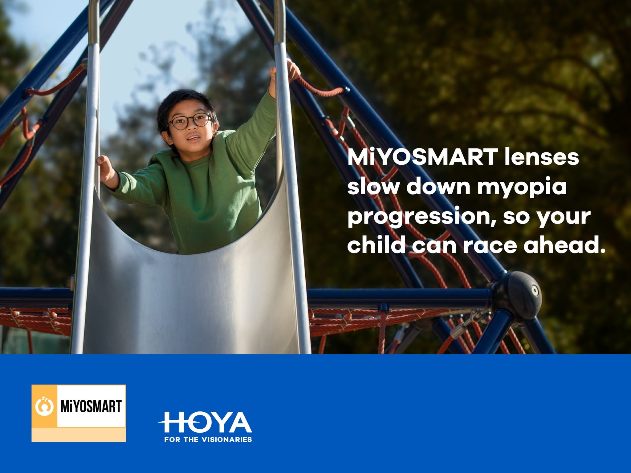 Tròng Kính Kiểm Soát Tiến Triển Cận Thị Trẻ Em Hoya Miyosmart Full Control 1.59