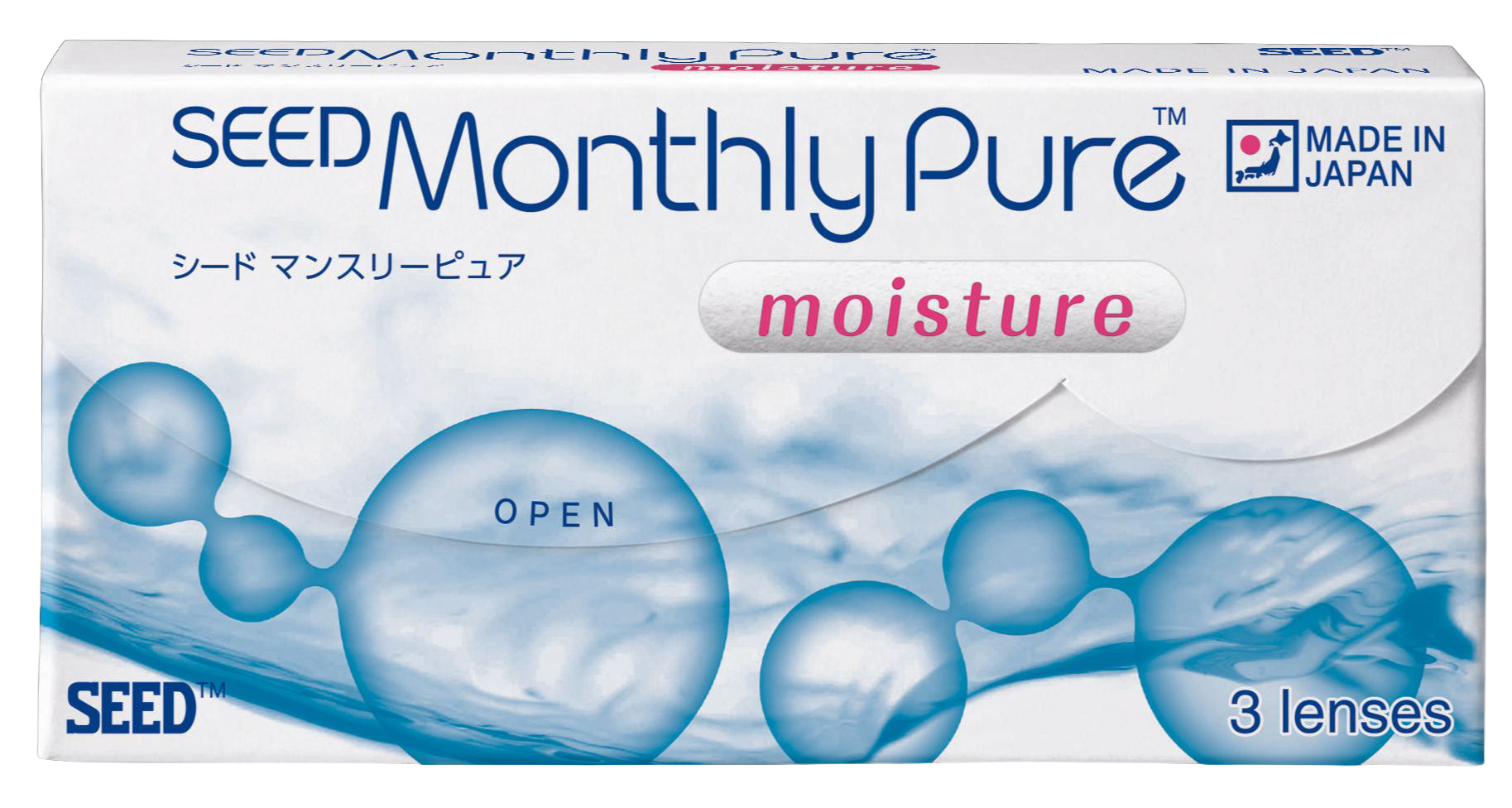 Kính Áp Tròng Trong Suốt SEED MonthlyPure Moisture (1 Tháng)