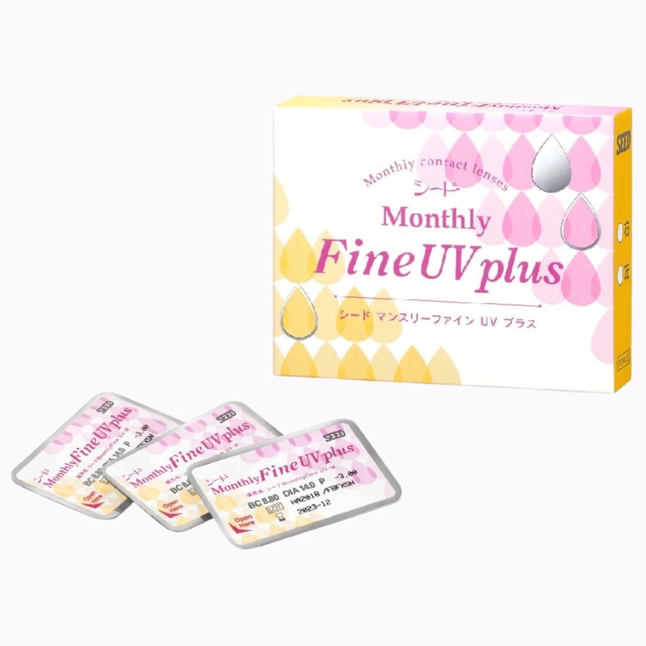 Kính Áp Tròng Trong Suốt SEED MonthlyFine UV Plus (1 Tháng)