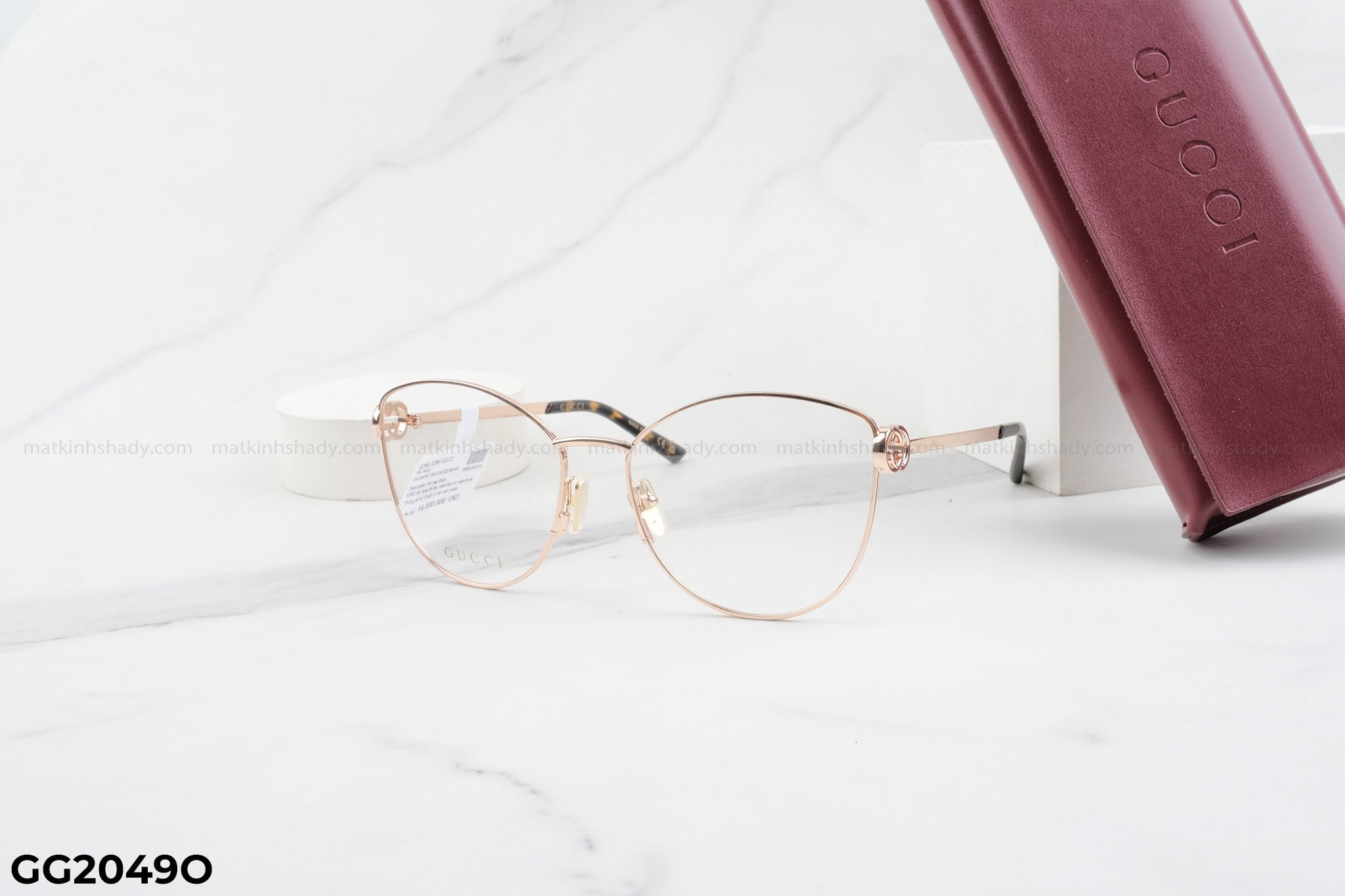 Gọng kính Gucci Nữ Kim Loại - GG2049O
