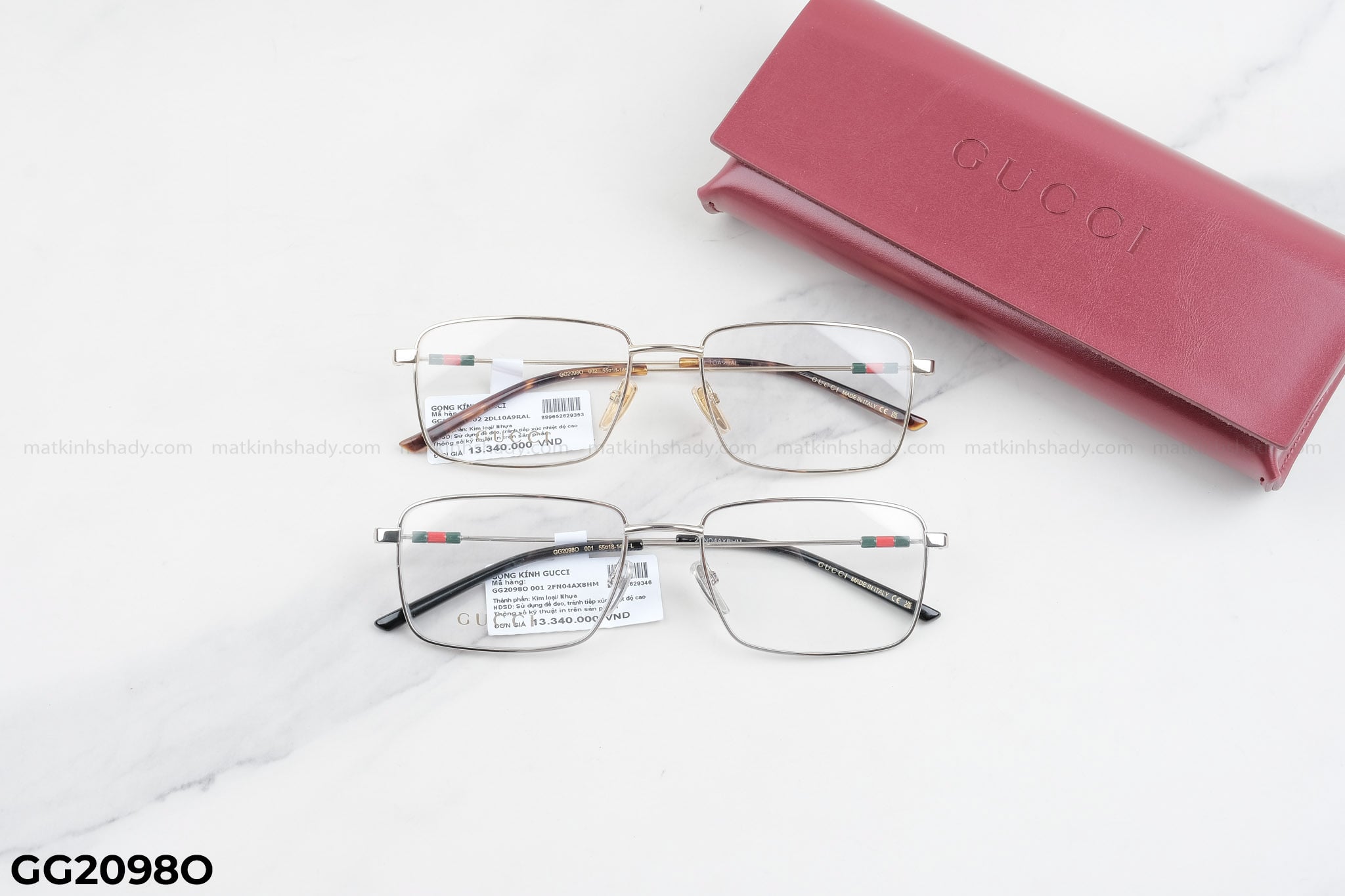 Gọng kính Gucci Nam Nữ Kim Loại - GG2098O