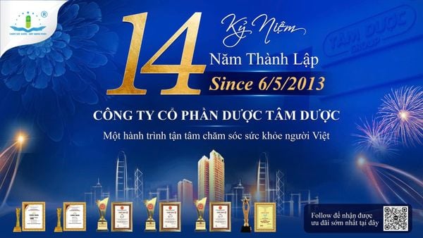 KỶ NIỆM 14 NĂM THÀNH LẬP CÔNG TY CỔ PHẦN DƯỢC TÂM DƯỢC