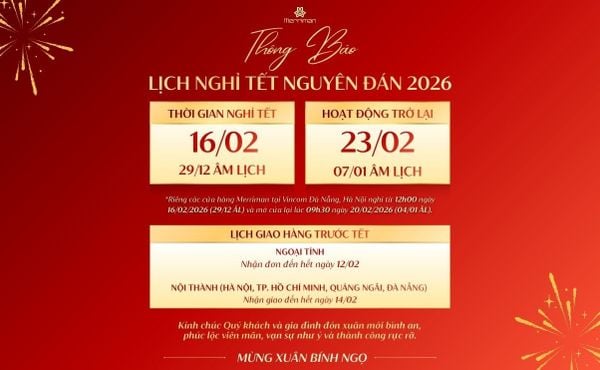 THÔNG BÁO LỊCH NGHỈ TẾT VÀ GIAO HÀNG TRƯỚC TẾT 2026 🧧
