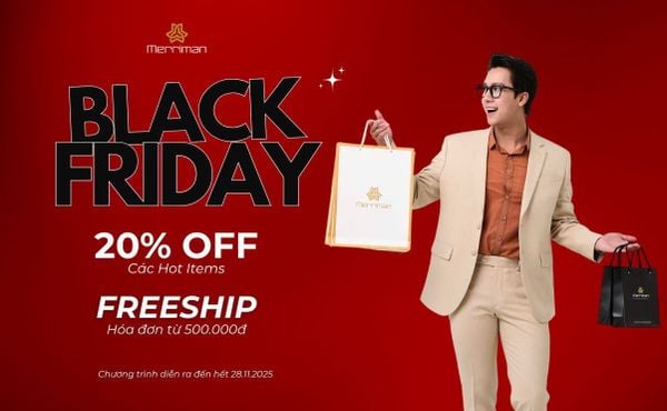BLACK FRIDAY BÙNG NỔ - ƯU ĐÃI 20% TẤT CẢ SẢN PHẨM