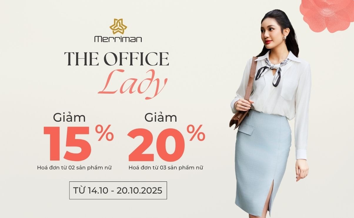 Tỏa sắc ngày 20/10 – Merriman ưu đãi đến 20% thời trang công sở nữ