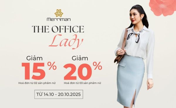 Tỏa sắc ngày 20/10 – Merriman ưu đãi đến 20% thời trang công sở nữ