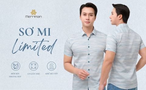 Áo sơ mi nam Limited Merriman – Dấu ấn khác biệt từ phiên bản giới hạn
