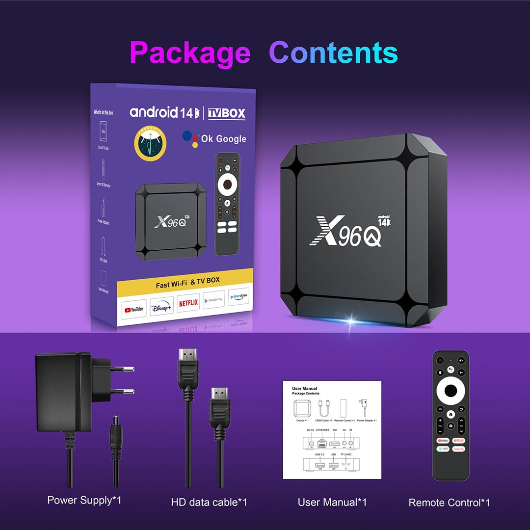 Trọn bộ TV Box X96Q