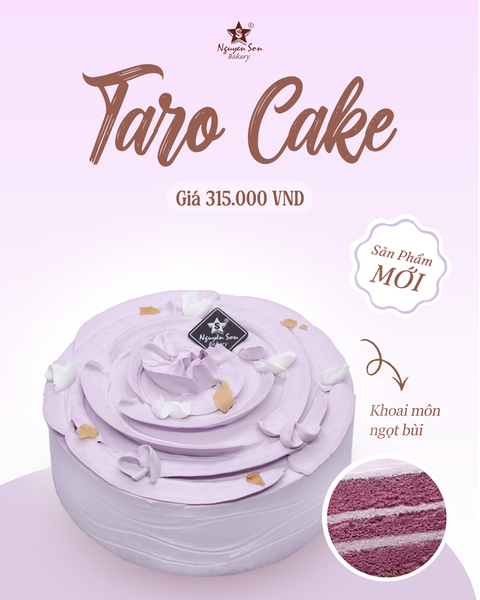 TÂN BINH MÀU TÍM SẮP LÊN KỆ -TARO CAKE 💥