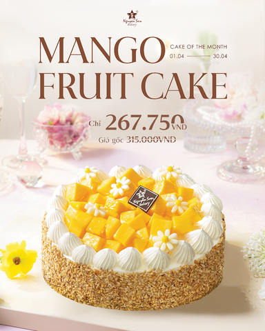 HƯƠNG VỊ MÙA HÈ ĐÃ XUẤT HIỆN - MANGO FRUIT CAKE GIẢM 15%