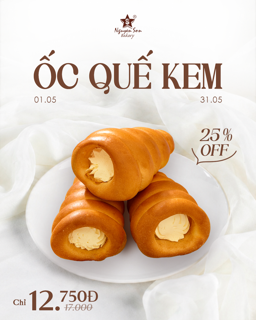 MÒ CUA BẮT ỐC, BẮT NGAY DEAL NGON ỐC QUẾ KEM GIẢM 25%