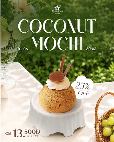 🥥 COCONUT MOCHI - CHIẾC BÁNH “DẺO KEO” VỚI HỘI MÊ ĐỒ NGỌT 👀
