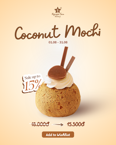 WISHLIST GIẢM 15% - CHỐT ĐƠN COCONUT MOCHI KHỎI NGHĨ